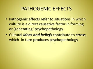 Cross cultural psychiatry | PPTX