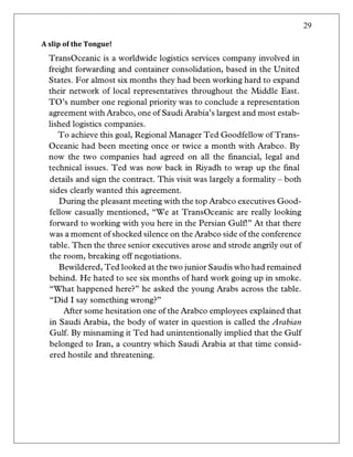 29
A slip of the Tongue!
 