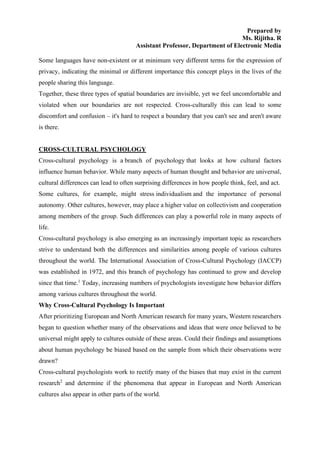 Cross cultural communication | PDF