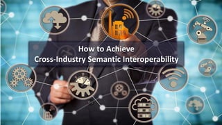1
How to Achieve
Cross-Industry Semantic Interoperability
 