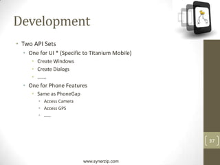 Many PlatformsWhen Not ToHigh Performance Apps