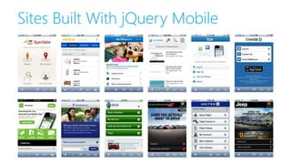 Sites Built With jQuery Mobile
 