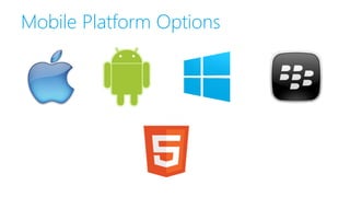 Mobile Platform Options
 