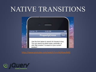 NATIVE TRANSITIONS
http://www.youtube.com/watch?v=rrkG4swoNAE
 