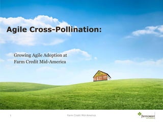 Agile Cross-Pollination:

Growing Agile Adoption at
Farm Credit Mid-America

1

Farm Credit Mid-America

 