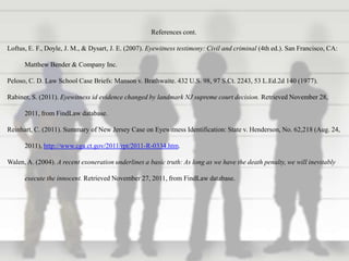Cross-Racial Eyewitness Testimony | PPTX
