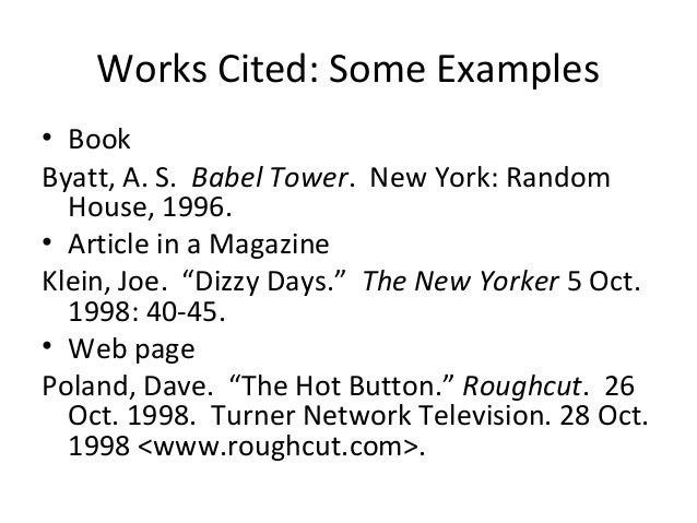 example of referencing in an essay