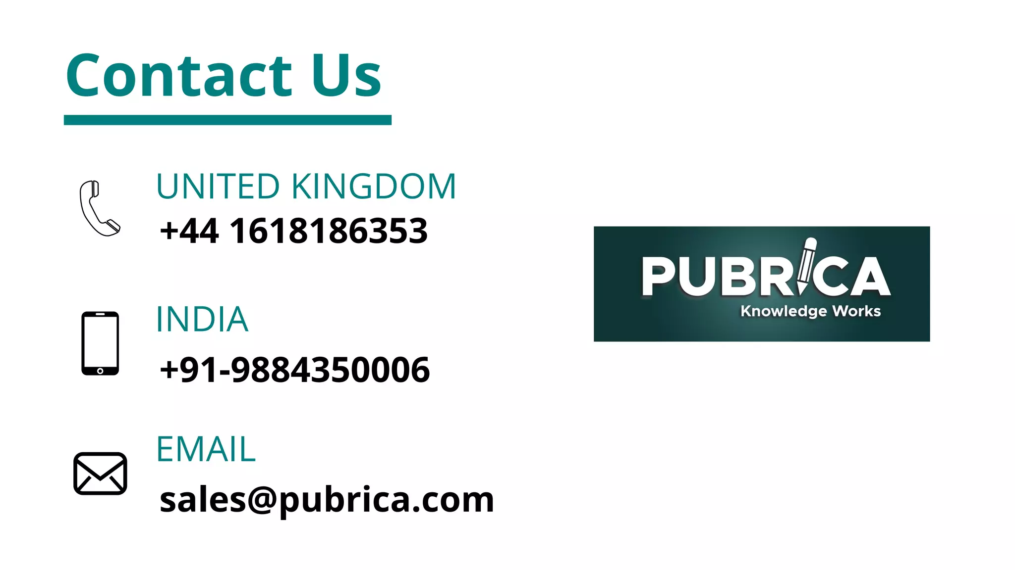 +44 1618186353
UNITED KINGDOM
+91-9884350006
INDIA
EMAIL
sales@pubrica.com
Contact Us
 