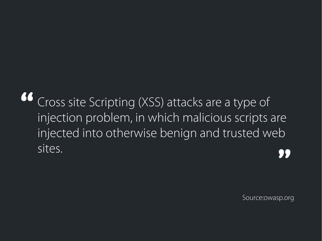 Cross site scripting attacks and defenses | PPT