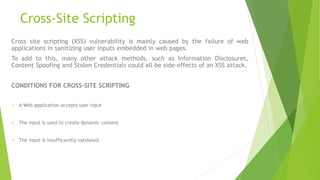 Cross Site Scripting Defense Presentation | PPTX
