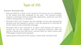 Cross Site Scripting Defense Presentation | PPTX