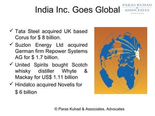 Cross border mergers & acquisitions | PPT