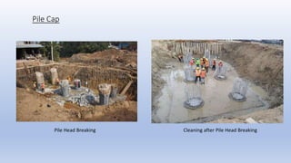 Pile Cap
Pile Head Breaking Cleaning after Pile Head Breaking
 