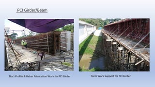 PCI Girder/Beam
Duct Profile & Rebar Fabrication Work for PCI Girder Form Work Support for PCI Girder
 