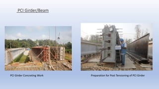 PCI Girder/Beam
PCI Girder Concreting Work Preparation for Post Tensioning of PCI Girder
 