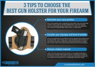 3 Tips to Choose the Best Gun Holster for Your Firearm