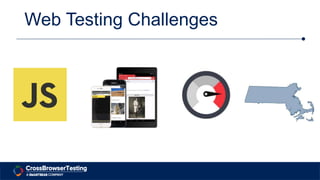 Web Testing Challenges
 