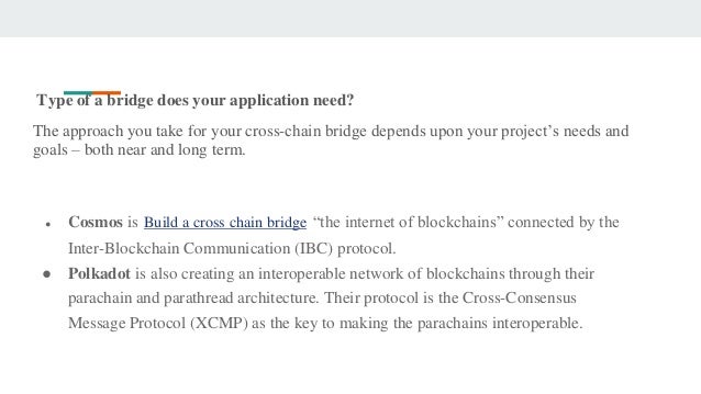 Cross chain bridge development | PPTX