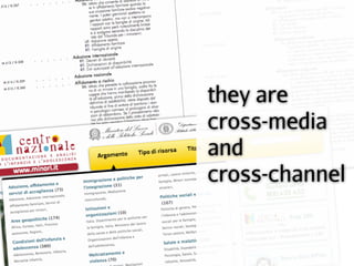 they are
cross-media
and
cross-channel
 