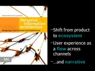Shift from product
to ecosystem
User experience as
a flow across
channels
...and narrative
 
