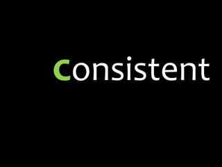 consistent