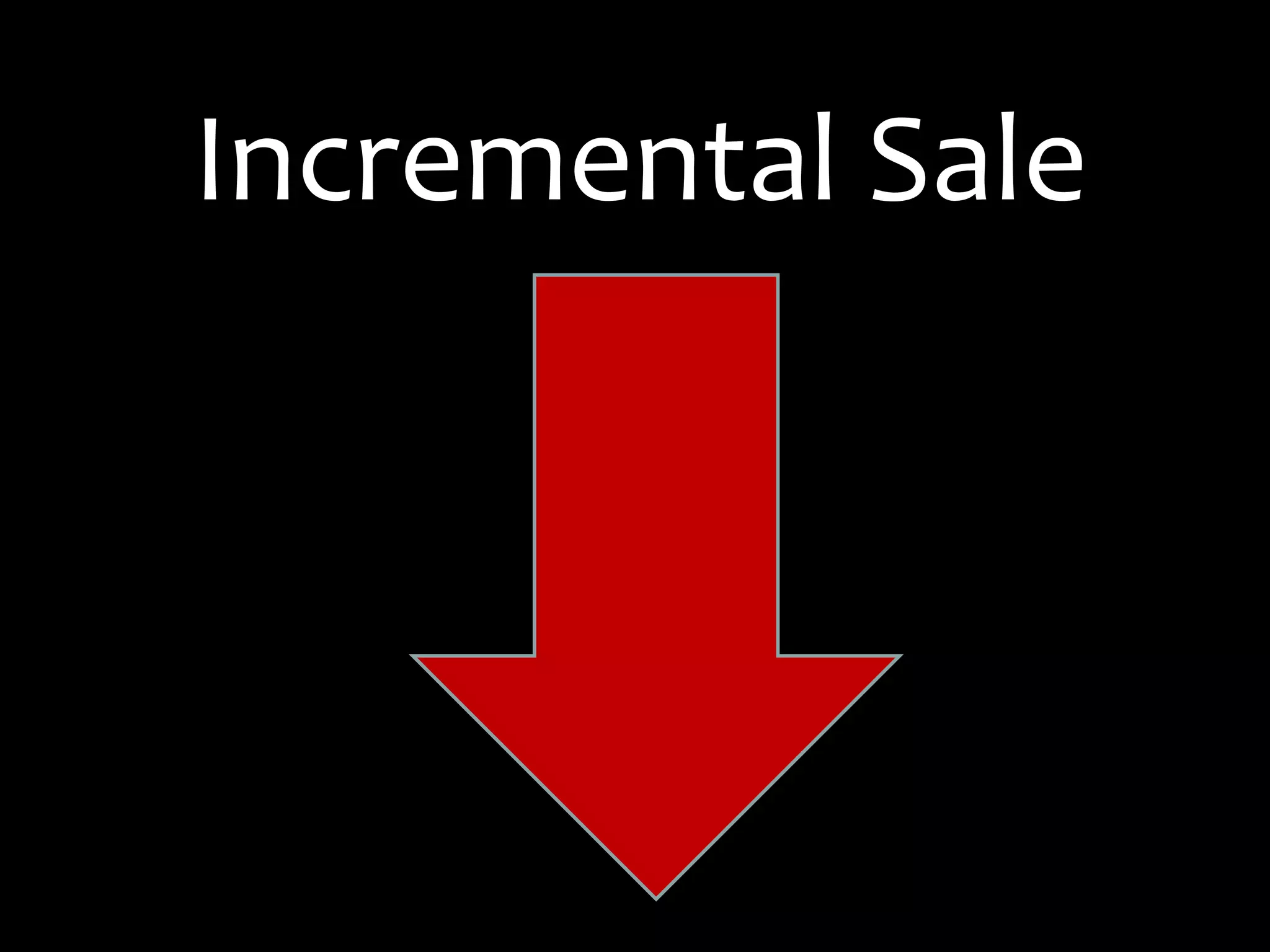 Incremental Sale