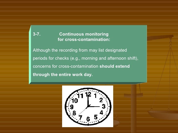 cross contamination occurs when