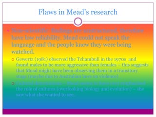 Language Mead A2 Cross cultural research into gender roles | PPTX