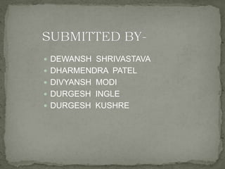  DEWANSH SHRIVASTAVA
 DHARMENDRA PATEL
 DIVYANSH MODI
 DURGESH INGLE
 DURGESH KUSHRE
 
