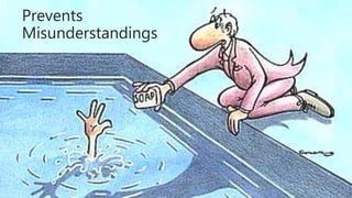 Prevents
Misunderstandings
 