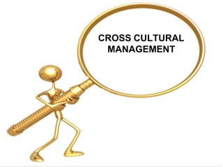 CROSS CULTURAL
MANAGEMENT
 