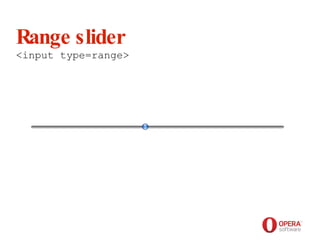 Opera Software Range slider <input type=range> 