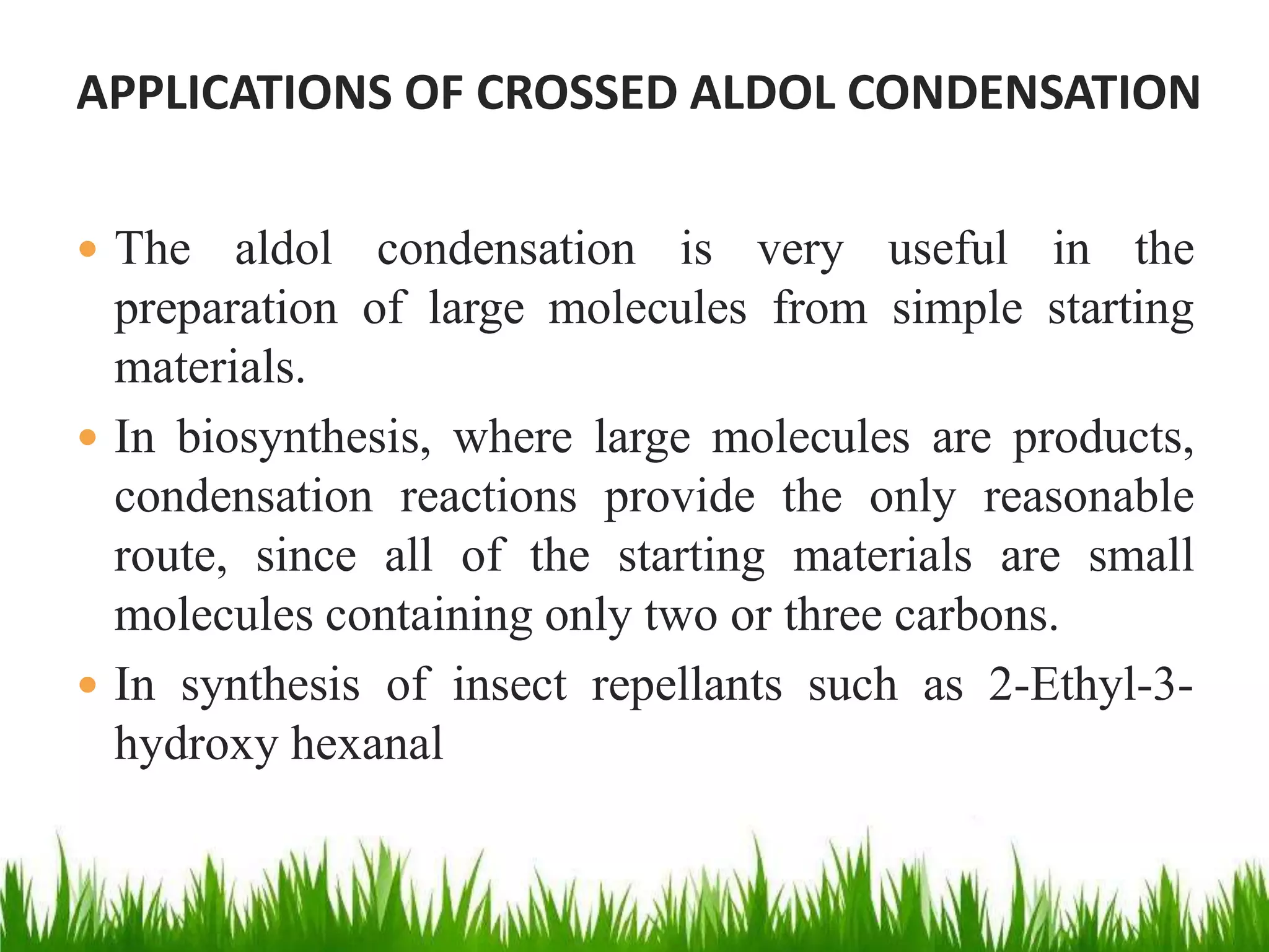 Crossed aldol condensation | PPTX
