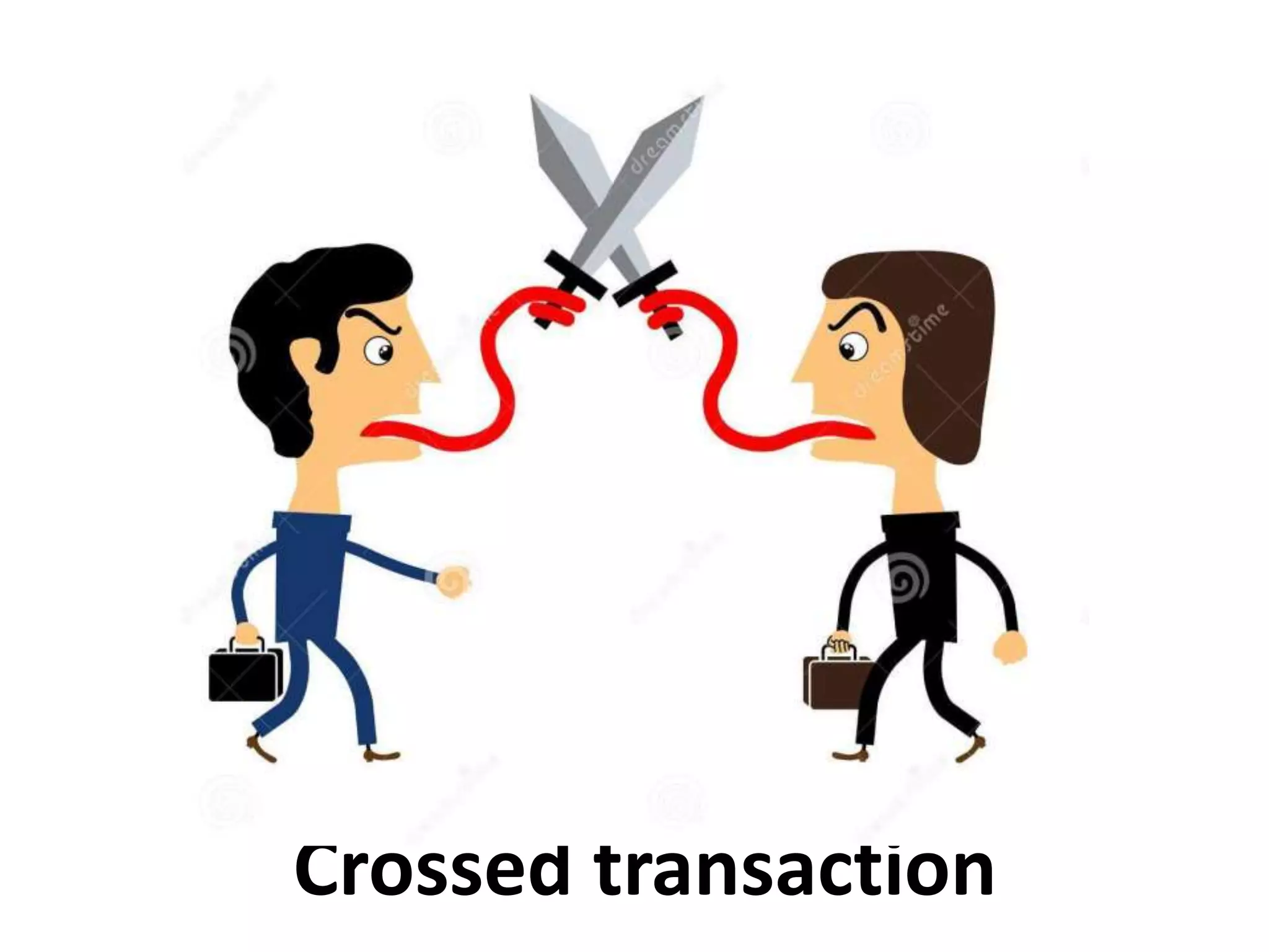 Crossed transaction
 