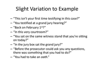 Inconsistent Statement Cross Examination Made Simple Part II: Impeachment by Inconsistent ...