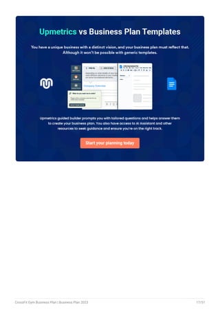 CrossFit Gym Business Plan Example Template | PDF