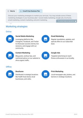 CrossFit Gym Business Plan Example Template | PDF