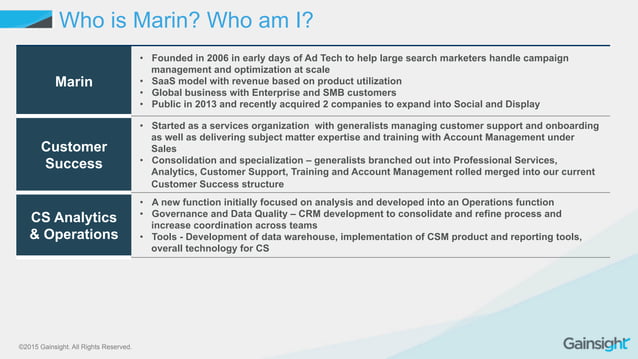 Cross Functional Alignment Around the Customer Processes to Drive ...