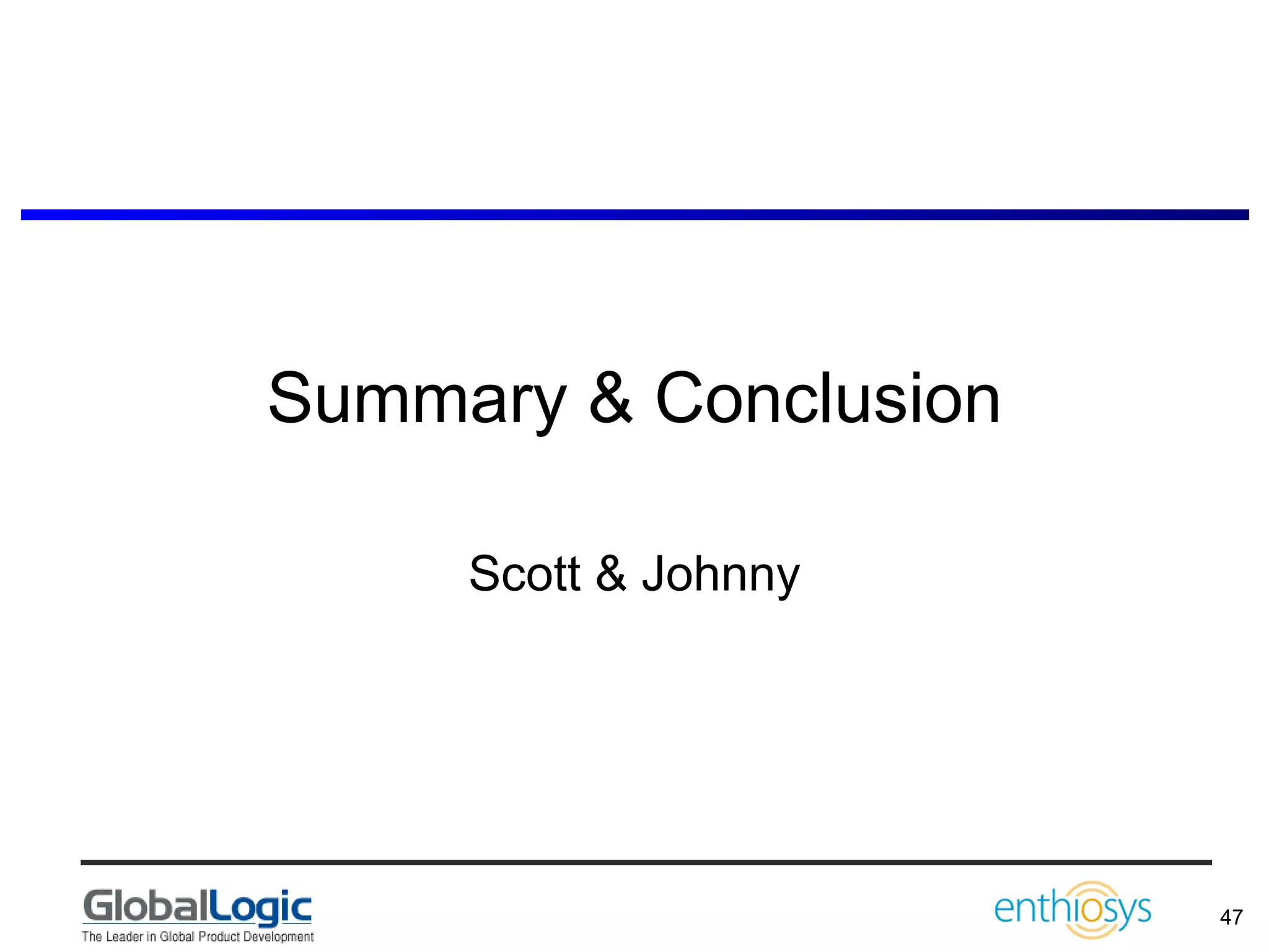 Summary & Conclusion Scott & Johnny 