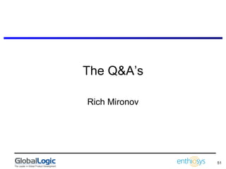 The Q&A’s Rich Mironov 
