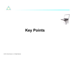 Key Points




© 2010. Clinical Horizons, Inc. All Rights Reserved
 
