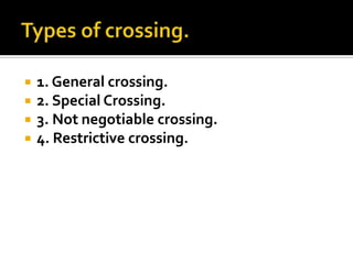 Types of Cheque Crossing: General, Special & Restrictive