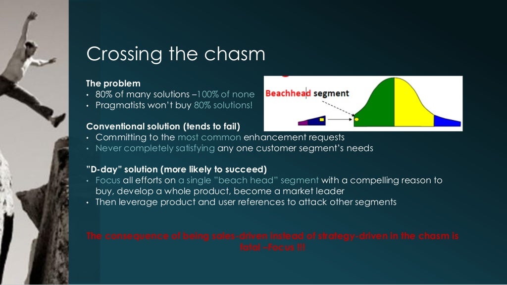 Crossing the chasm