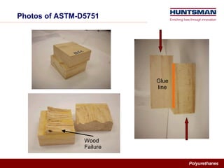 Photos of ASTM-D5751 Glue line Wood Failure 