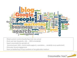  Wat wil je dat mensen doen?