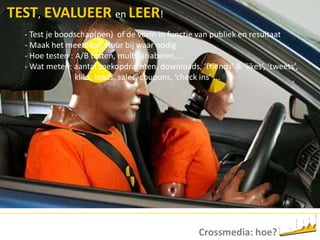  Hoe kunnen de verschillende media bijdragen tot mijn doel?Crossmedia: hoe?
