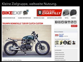 Kleine Zielgruppe, weltweite Nutzung. 
 