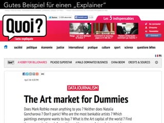Gutes Beispiel für einen „Explainer“ 
 