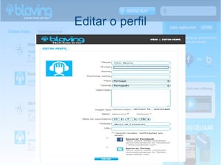 Editar o perfil 