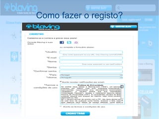 Como fazer o registo? 